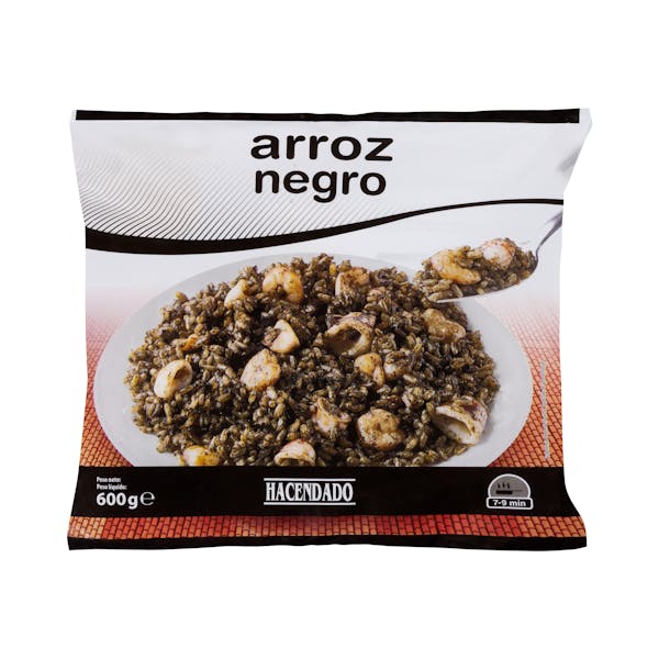 Arroz negro Hacendado ultracongelado