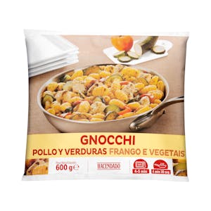 Chicken and vegetable gnocchi Deep frozen Hacendado