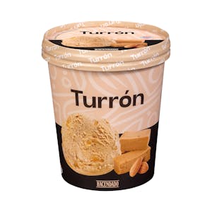 Helado turrón Hacendado