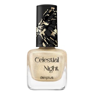 Laca de uñas Celestial Night Deliplus 135 dorada glitter