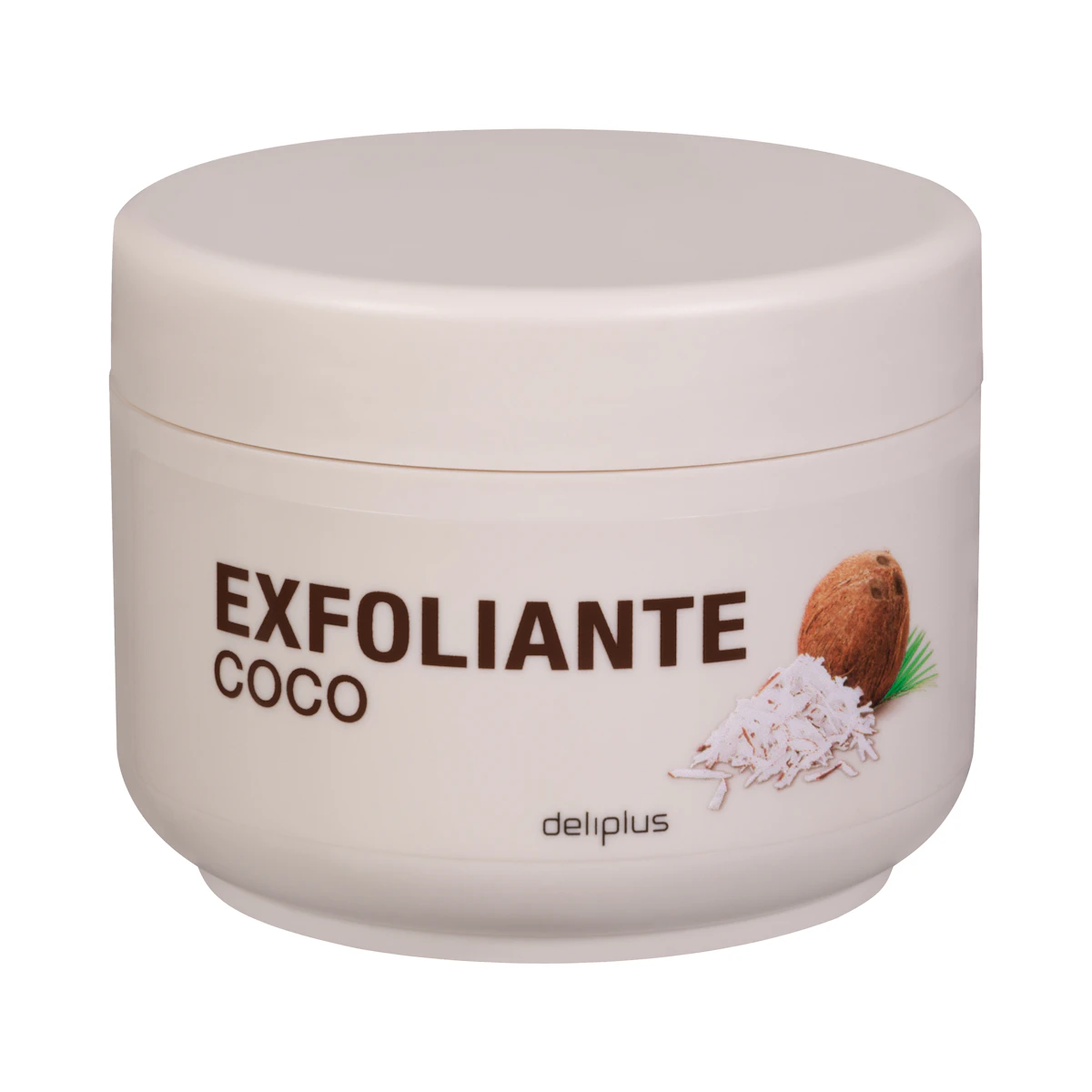 Exfoliante corporal de coco Deliplus – Mercadona – صورة إعلانية للمنتج