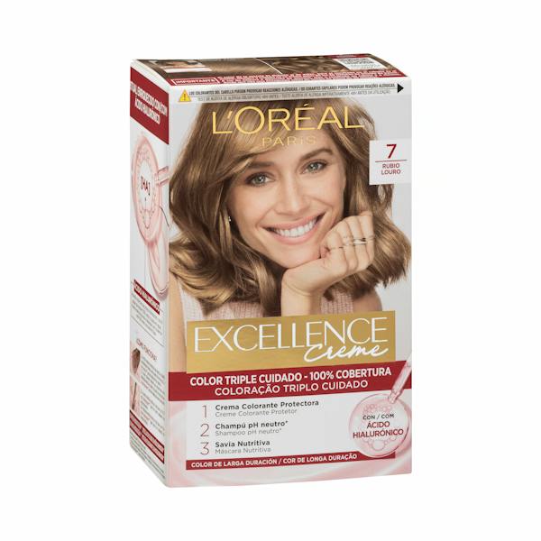 Imagen de Coloración permanente 7 rubio Excellence Creme