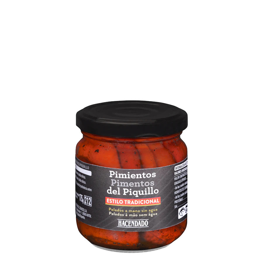 Pimientos del piquillo extra Hacendado estilo tradicional – Mercadona – صورة المنتج