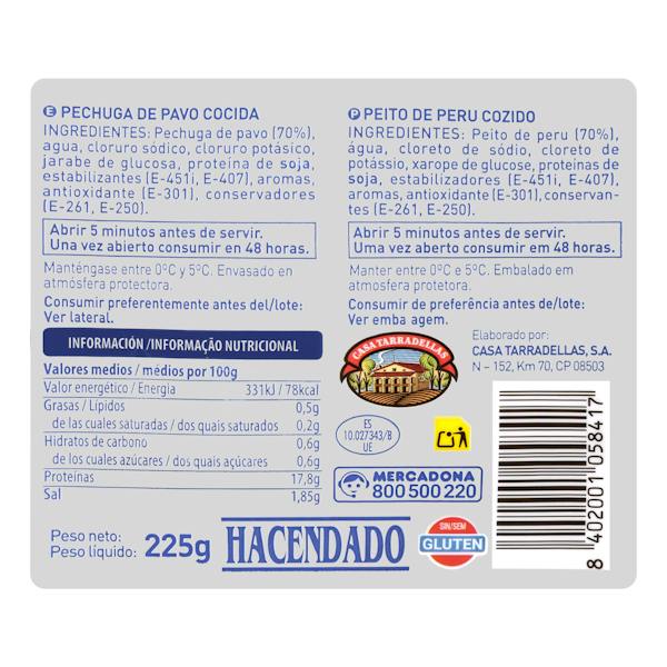 Etiqueta / ingredientes
