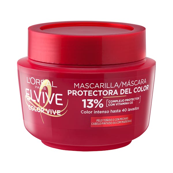 Mascarilla Protectora Color Vive Elvive cabello teñido o con mechas
