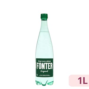 Agua mineral con gas grande Fonter