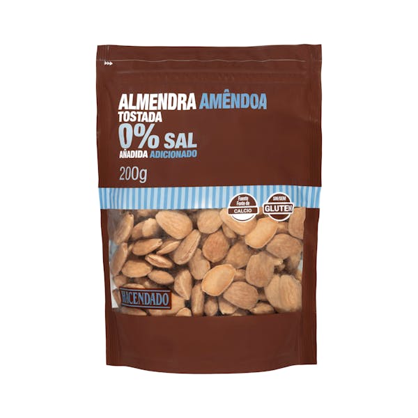 Imagen de Almendra tostada Hacendado 0% sal añadida pelada