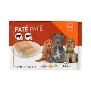 Paté perro adulto Delikuit con ternera y cordero Paquete