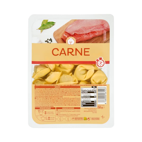 Imagen de Pasta fresca tortellini rellena de carne Hacendado