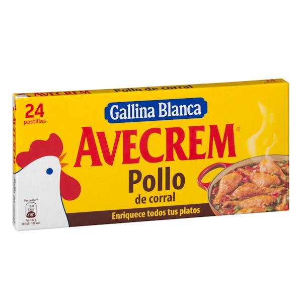 Caldo de pollo Avecrem en pastillas