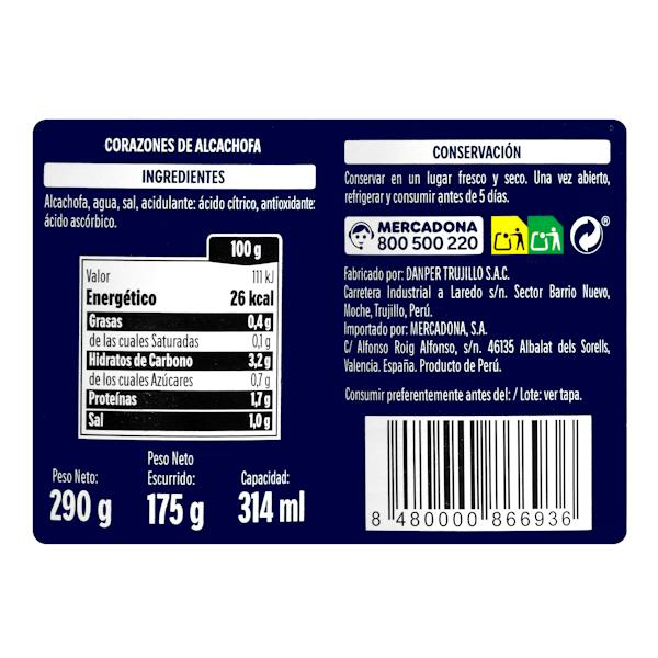 Etiqueta / ingredientes