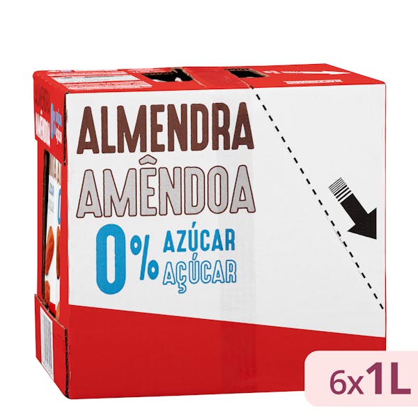 Bebida de almendras 0% azúcar Hacendado