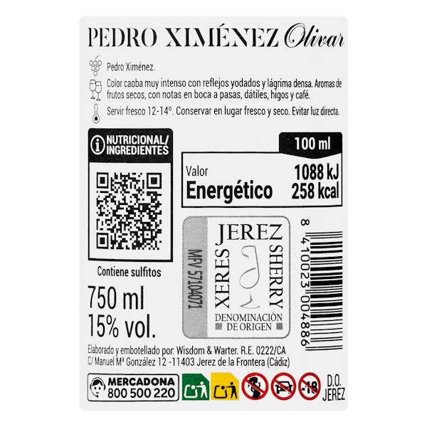 Etiqueta / ingredientes