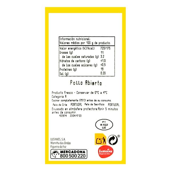 Etiqueta / ingredientes
