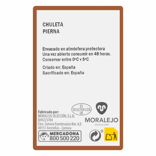 Etiqueta / ingredientes