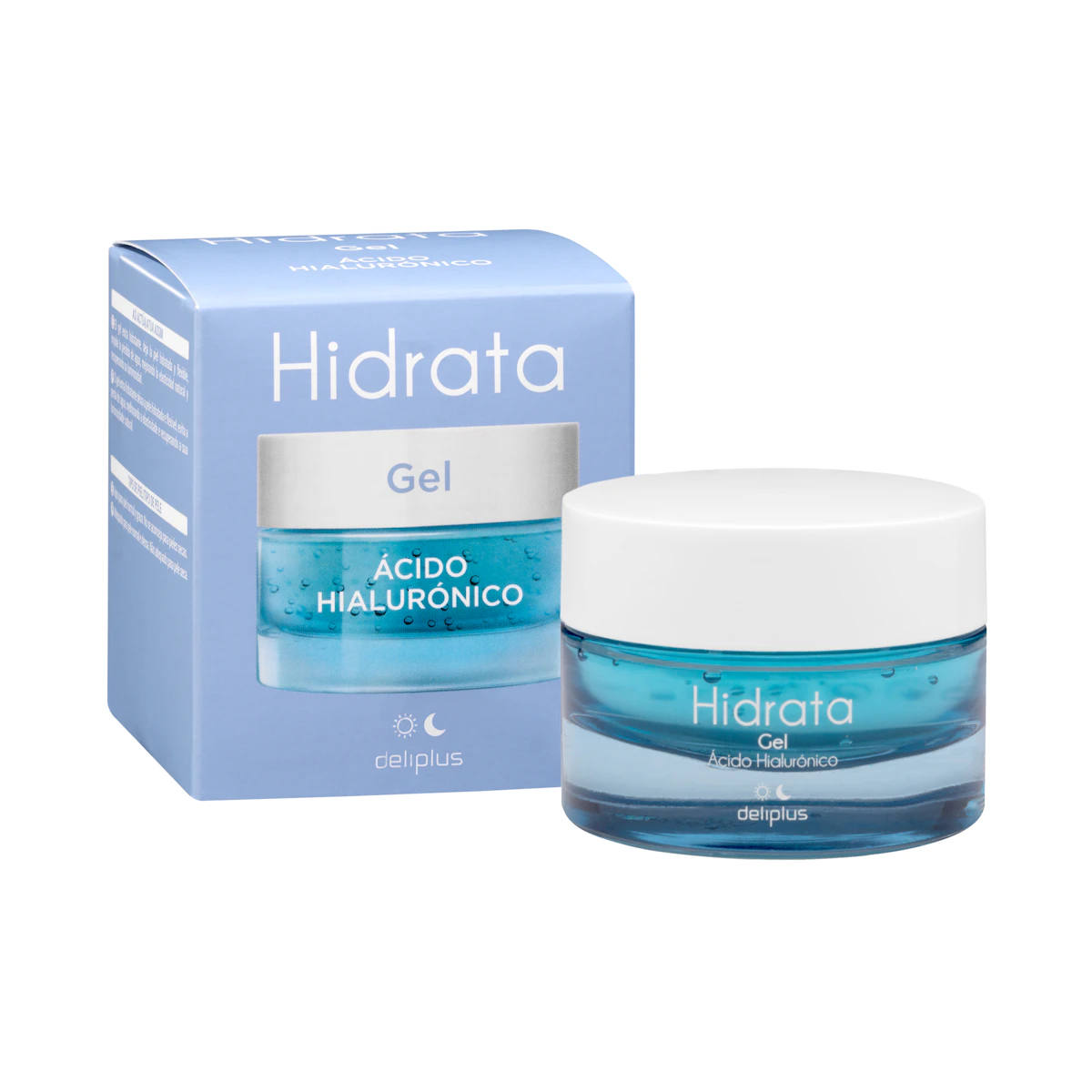Gel facial Hidrata Deliplus ácido hialurónico – Mercadona – صورة إعلانية للمنتج