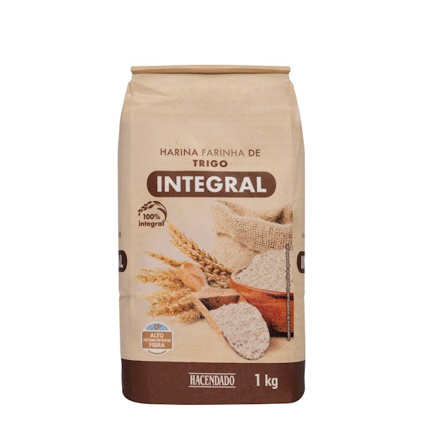 Imagen de Harina integral de trigo Hacendado