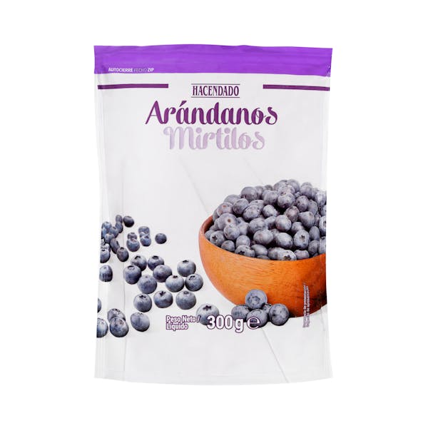 Imagen de Arándanos enteros Hacendado ultracongelados