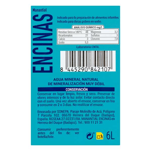 Etiqueta / ingredientes