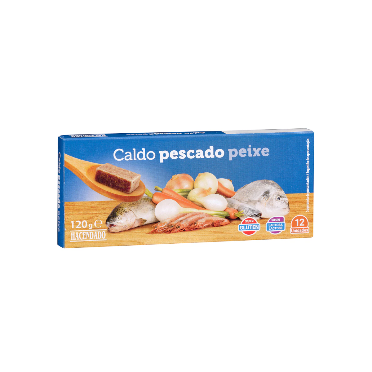 Caldo de pescado Hacendado en pastillas – Mercadona – صورة إعلانية للمنتج