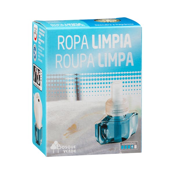 Recambio ambientador eléctrico Ropa Limpia Bosque Verde