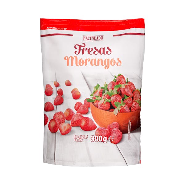 Imagen de Fresas enteras Hacendado ultracongeladas