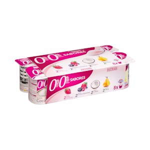 Yogur sabores Hacendado 0% MG 0% azúcares añadidos
