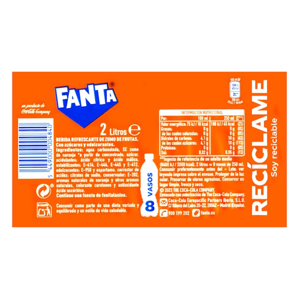Refresco Fanta naranja