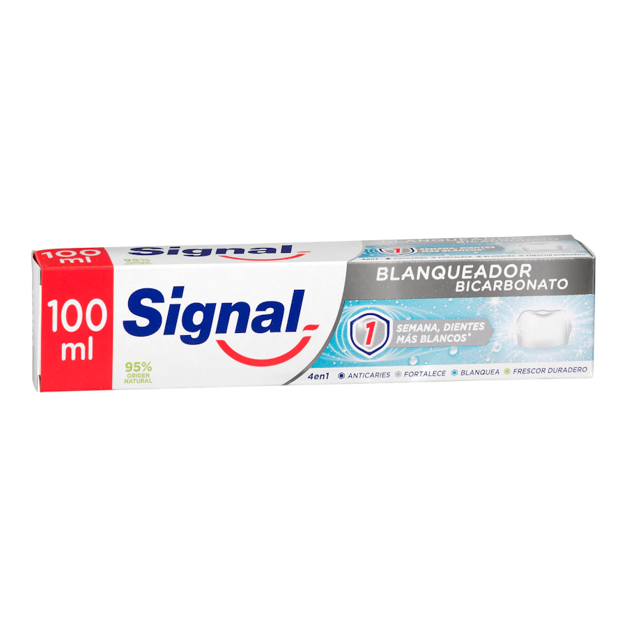 Dentífrico Blanqueador Bicarbonato Signal – Mercadona – صورة المنتج
