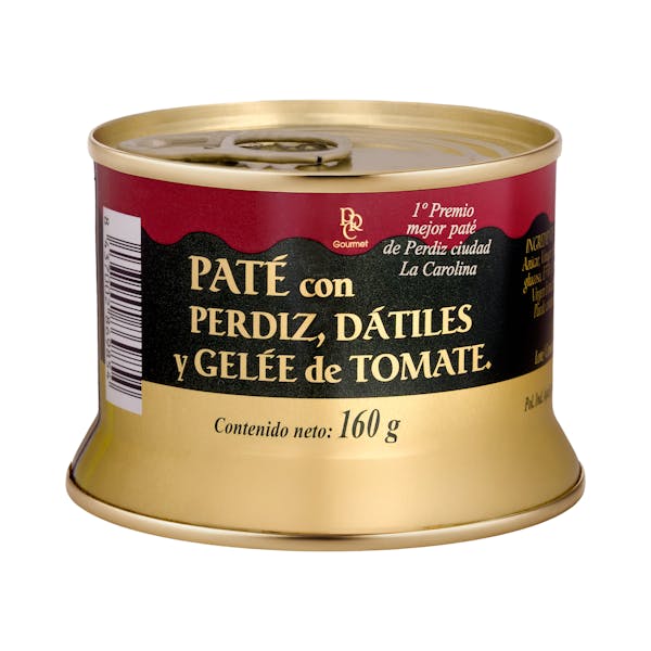 Paté con perdiz, dátiles y gelée de tomate Real Carolina