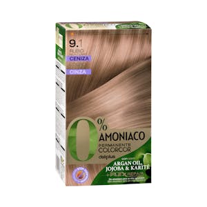 Coloración permanente 0% amoníaco 9.1 rubio muy claro ceniza Colorcor