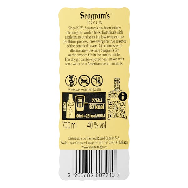 Ginebra Dry Gin Seagram's