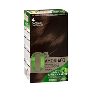 Coloración permanente 4 castaño Deliplus 0% amoníaco