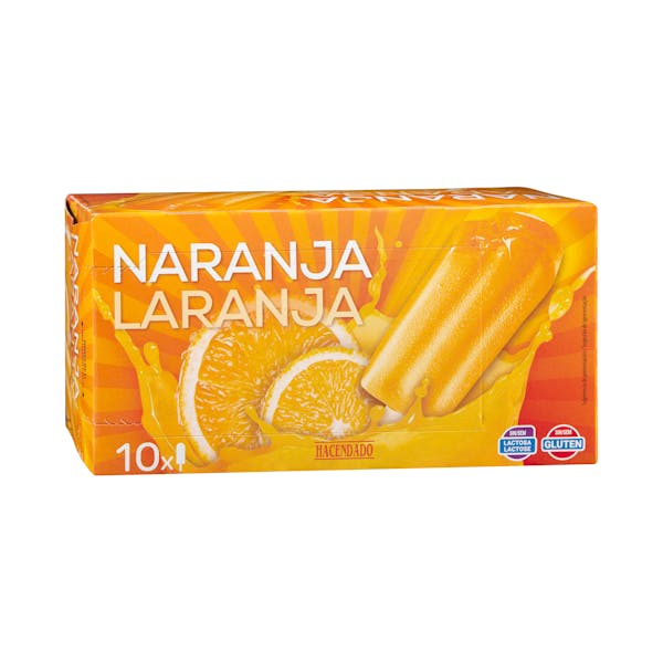 Helado de naranja Hacendado