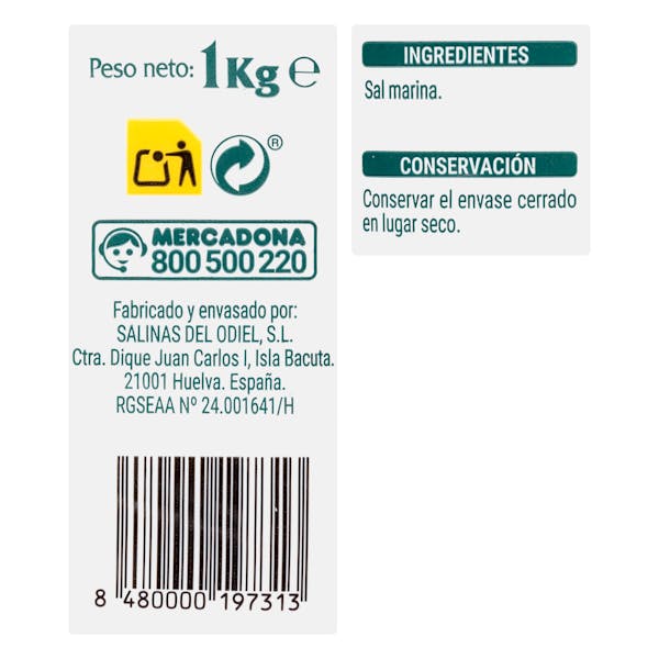 Sal fina Hacendado