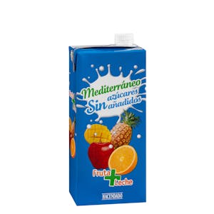 Fruta + leche mediterráneo sin azúcares añadidos