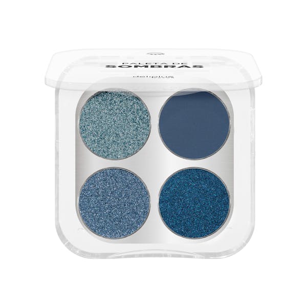 Paleta sombras de ojos Deliplus 04 azul