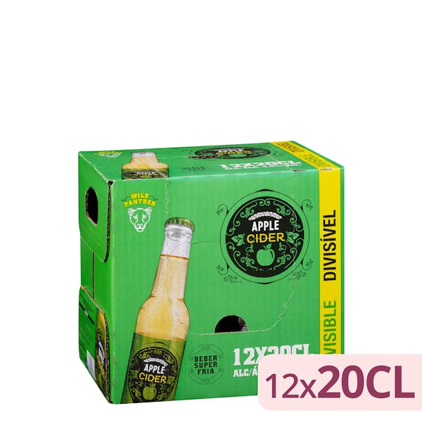 Bebida cider con gas Wild panther sabor a manzana