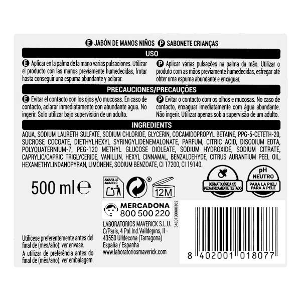Etiqueta / ingredientes