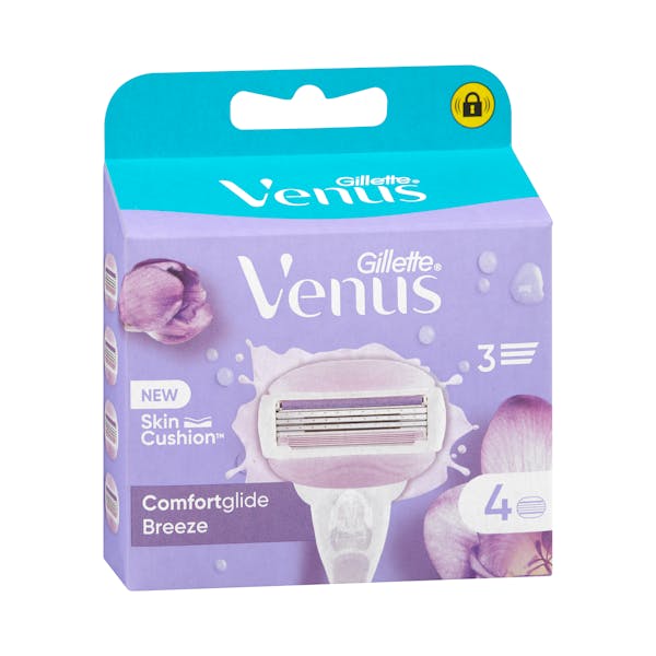 Recambios maquinilla depilación Venus Breeze Comfortglide Gillette 3 hojas con gel