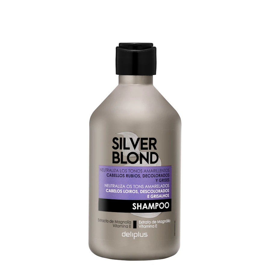 Champú Silver Blond Deliplus cabello rubio, decolorado y grises, – Mercadona – صورة المنتج