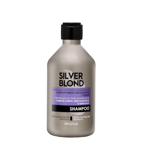 Champú Silver Blond Deliplus cabello rubio, decolorado y gris