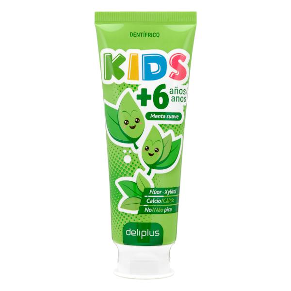 Imagen de Dentífrico infantil +6 años Deliplus menta suave