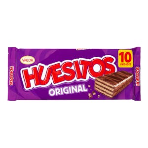 Barritas de barquillo Huesitos bañadas de chocolate con leche