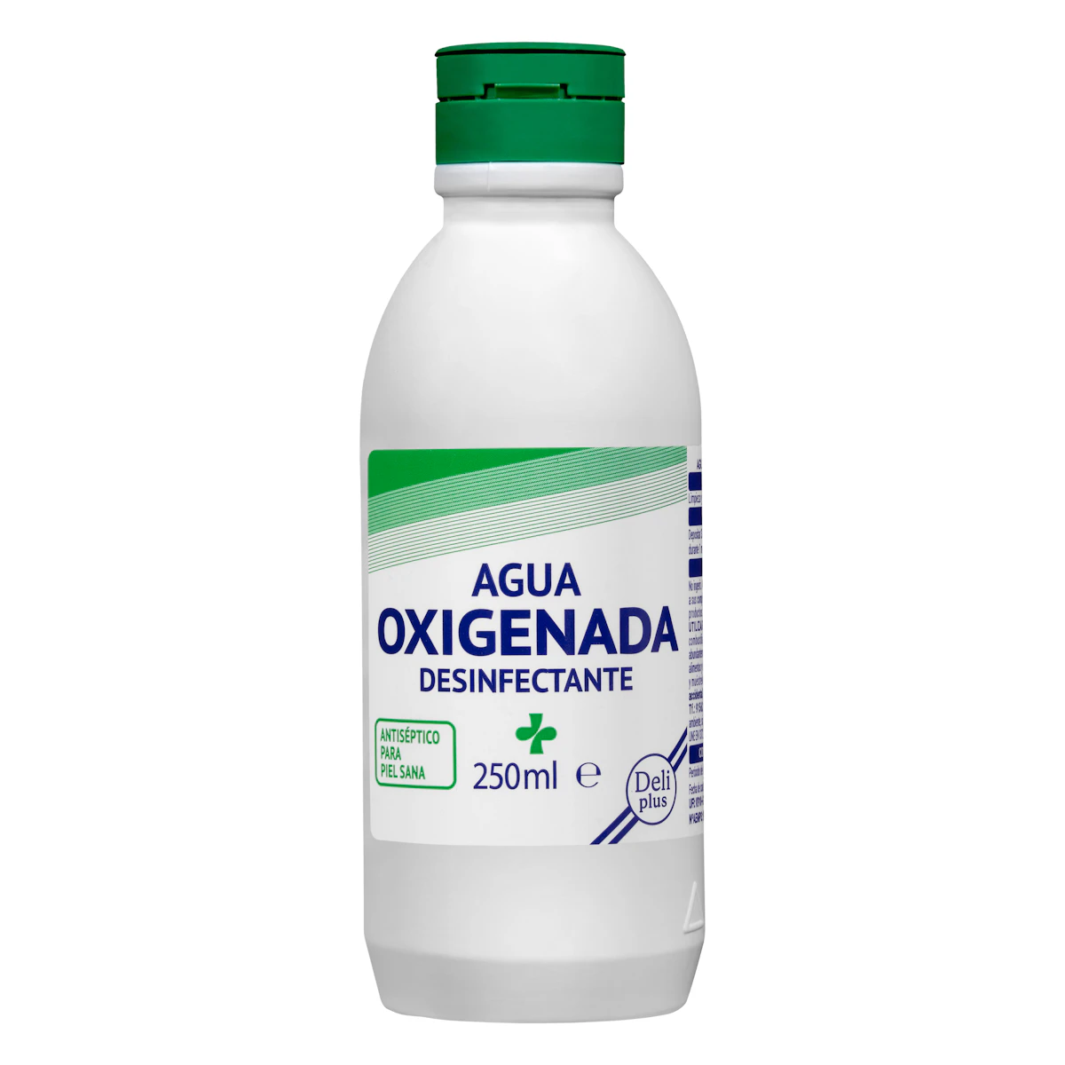 Agua oxigenada Deliplus desinfectante antiséptico – Mercadona – صورة إعلانية للمنتج