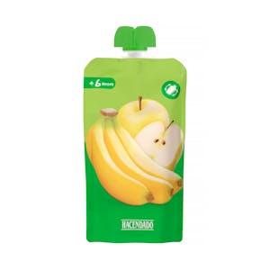 Imagen de Papilla plátano y manzana Hacendado +6 meses