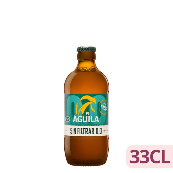 Imagen de Cerveza 0,0% sin alcohol El Águila sin filtrar
