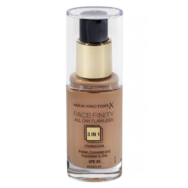 Maquillaje fluido face finity Max Factor 80 bronze | Mercadona compra online crema bronze mercadona