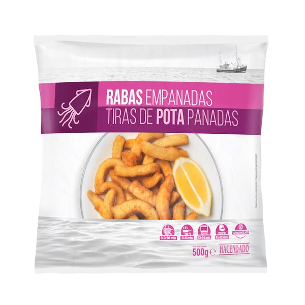 Imagen de Rabas empanadas Hacendado ultracongeladas