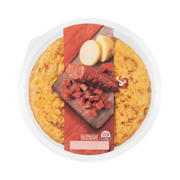 Imagen de Tortilla de patata con chorizo Hacendado
